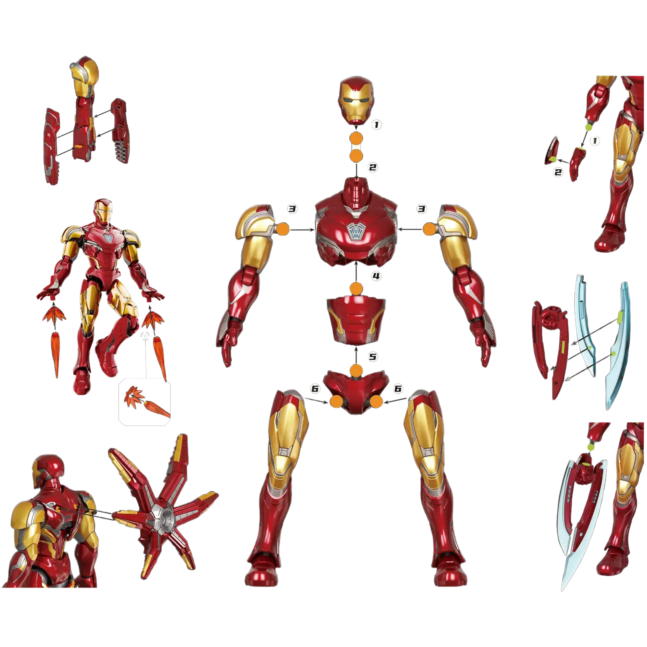 Blokees Champion Class: Marvel The Infinity Saga - Iron Man Mark LXXXV