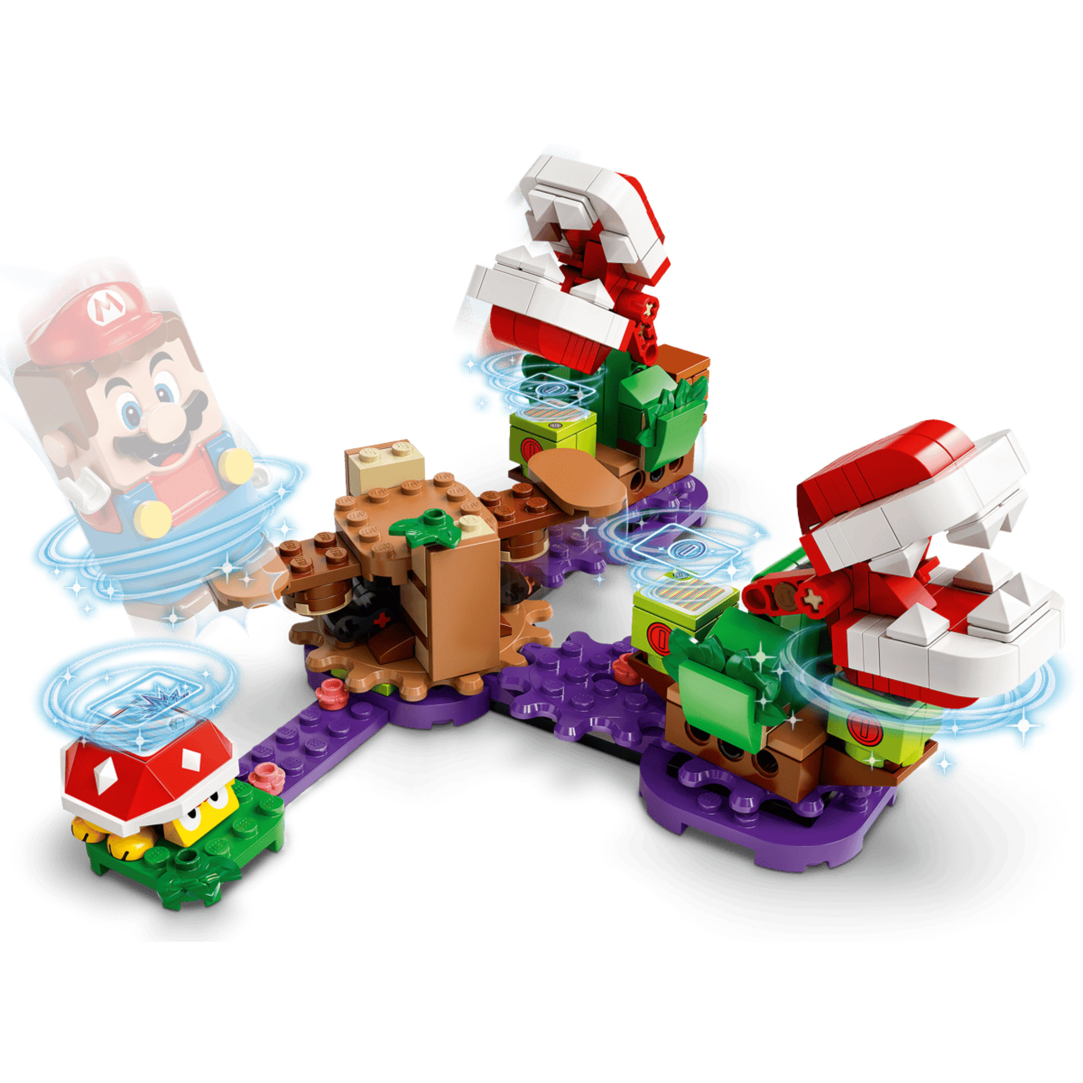 LEGO Kit De Construcción Súper Mario Set De Expansión: Desafío Desconcertante De Las Plantas Pirañas