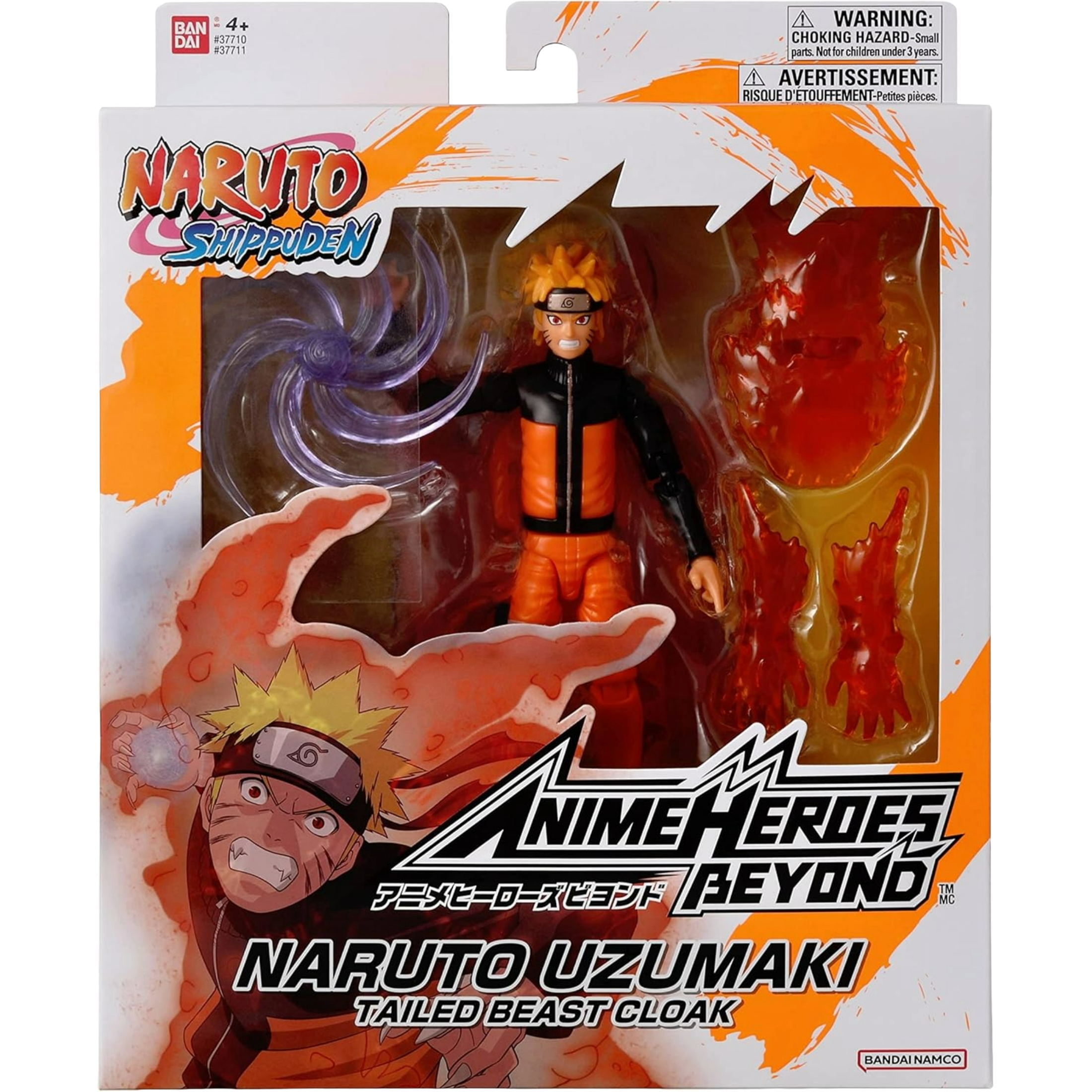 BANDAI Anime Heroes Beyond: Naruto Shippuden - Naruto Uzumaki (Tailed Beast Cloak)