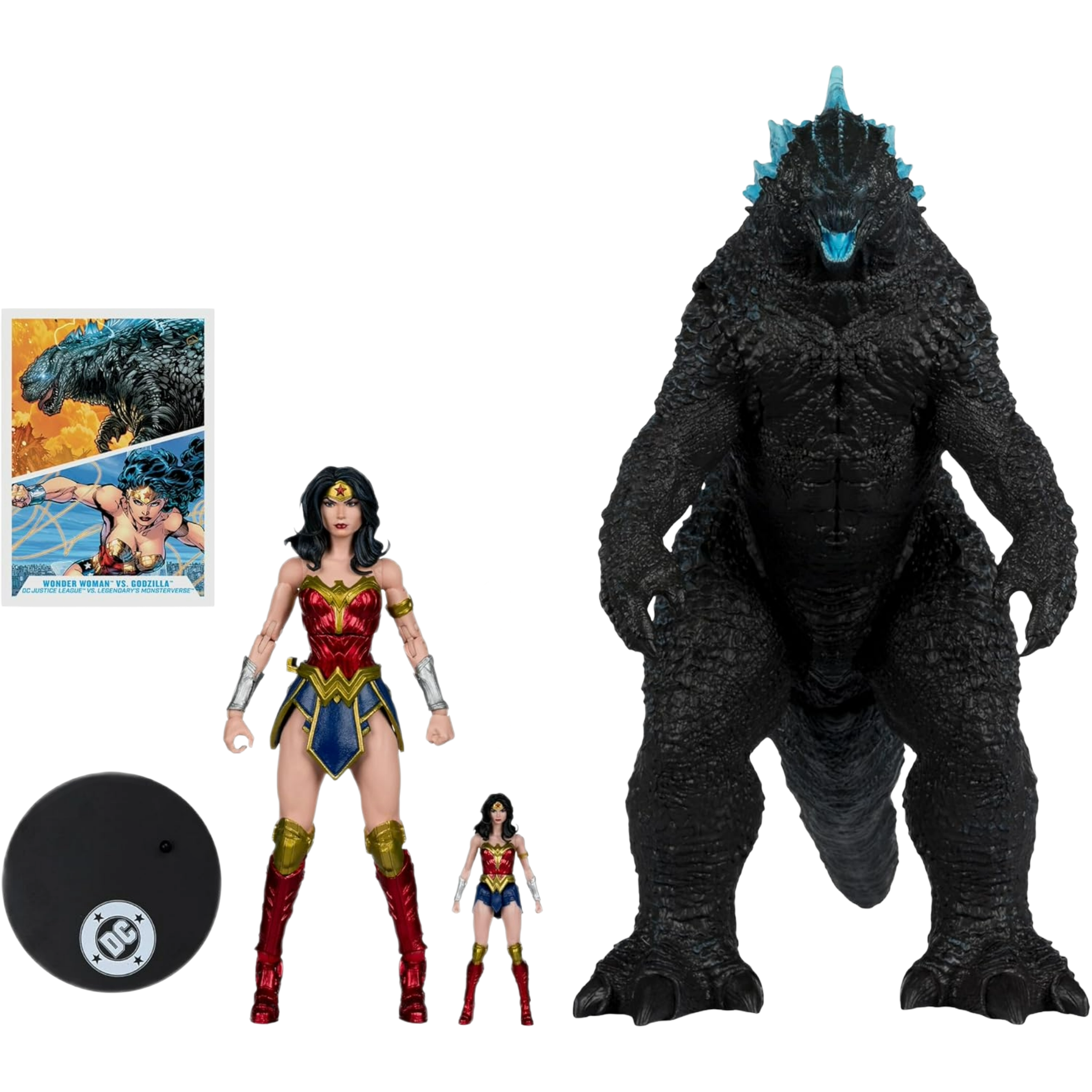 McFarlane DC Multiverse x Monsterverse: DC Justice League Vs. Legendary’s Monsterverse - Wonder Woman Vs. Godzilla 2-Pack